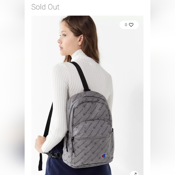 Champion mini Supercize convertible Backpack, black new without tags - Picture 15 of 15